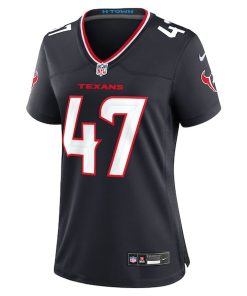 Alternative view of Andrew Beck Houston Texans Nike Women's Team Game Jersey -  Navy
