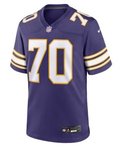 Alternative view of Jim Marshall Minnesota Vikings Nike Classic Retired Player Jersey - Purple