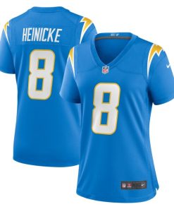 Alternative view of Taylor Heinicke Los Angeles Chargers Nike Women's  Game Jersey -  Powder Blue