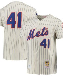 Tom Seaver New York Mets  1969 Cooperstown Collection Authentic Jersey - Cream