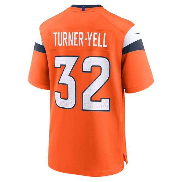 Delarrin Turner-Yell Denver Broncos Nike Team Game Jersey - Orange - Image 4