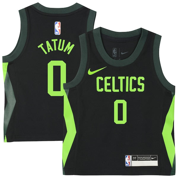 Jayson Tatum Boston Celtics Nike Preschool 2024/25 Swingman Player Jersey - City Edition - Black