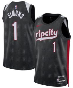 Anfernee Simons Portland Trail Blazers Nike Unisex 2024/25 Swingman Player Jersey - City Edition - Black