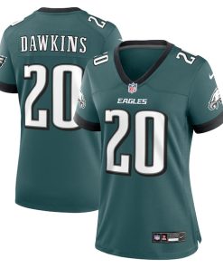 Alternative view of Brian Dawkins Philadelphia Eagles Nike Women's Retired Player Game Jersey - Midnight Green/Black