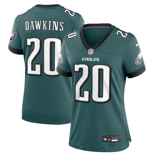 Brian Dawkins Philadelphia Eagles Nike Women's Retired Player Game Jersey - Midnight Green/Black - Image 2
