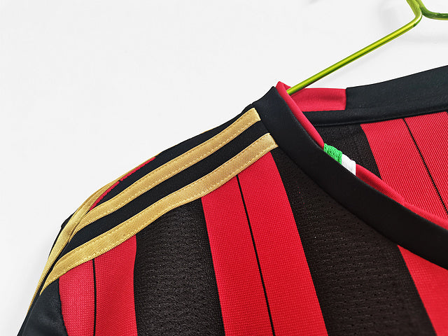 AC Milan Long Sleeve 2013-14 Vintage Jersey - Image 6