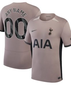 Tottenham Hotspur Nike Youth 2023/24 Third Stadium Replica Custom Jersey?¨C Tan