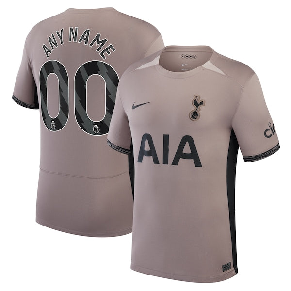 Tottenham Hotspur Nike Youth 2023/24 Third Stadium Replica Custom Jersey?ยจC Tan