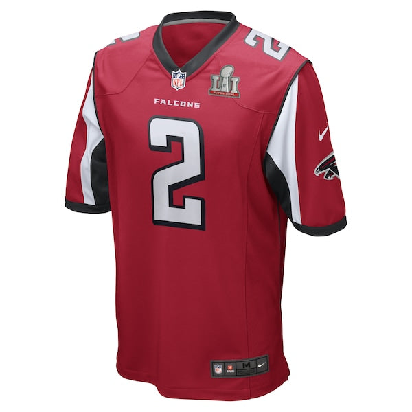 Atlanta Falcons Matt Ryan Nike Red Super Bowl LI Bound Game Jersey - Image 2