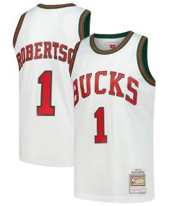 Oscar Robertson Milwaukee Bucks  Hardwood Classics Swingman Jersey - White