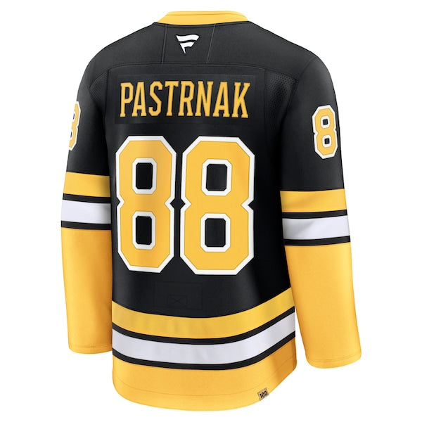 David Pastrnak Boston Bruins Alternate 100th Anniversary Premium Jersey - Black - Image 3