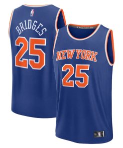 Mikal Bridges New York Knicks  Fast Break Replica Player Jersey - Icon Edition - Blue