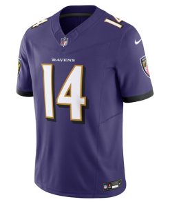 Alternative view of Kyle Hamilton Baltimore Ravens Nike Vapor F.U.S.E. Limited Jersey - Purple