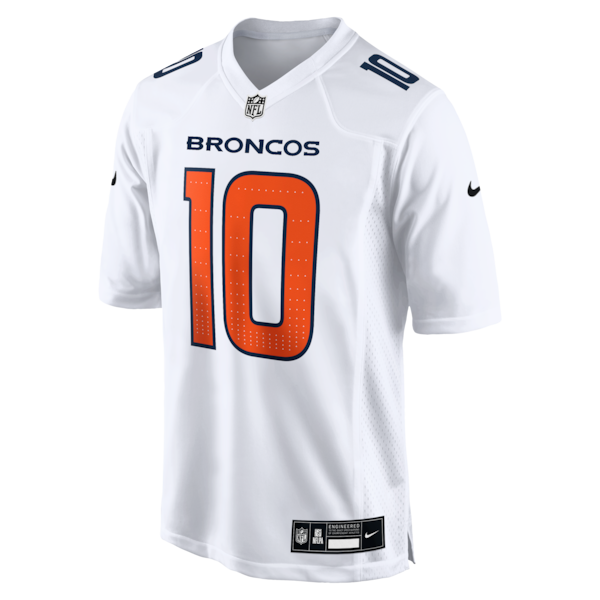 Bo Nix Denver Broncos Nike Tundra Fashion Game Jersey - White - Image 2