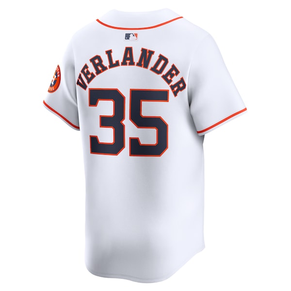 Justin Verlander Houston Astros Nike Home Limited Player Jersey - White - Image 3