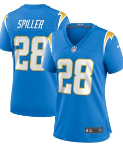 Isaiah Spiller Los Angeles Chargers Nike Women's Game Jersey - Powder Blue