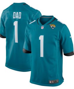Number 1 Dad Jacksonville Jaguars Nike Game Jersey - Teal