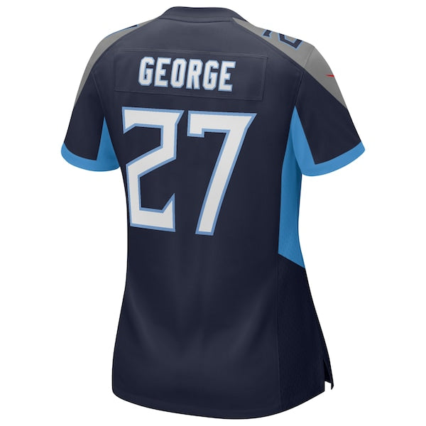 Eddie George Tennessee Titans Nike Women's Game Retired Player Jersey - Navy/Light Blue - Image 4