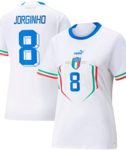 Jorginho Italy National Team Puma Women's 2022/23 Away Replica Player Jersey - White