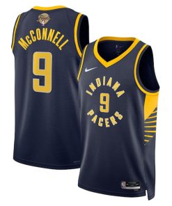 T.J. McConnell Indiana Pacers Nike Unisex 2025 NBA Finals Swingman Jersey - Icon Edition - Navy