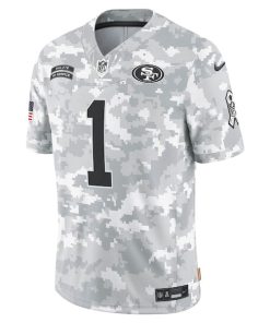 Alternative view of Deebo Samuel Sr San Francisco 49ers Nike 2024 Salute to Service Limited Jersey - Arctic Camo