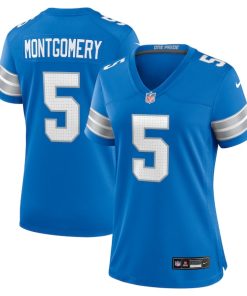 David Montgomery Detroit Lions Nike Women's Team Game Jersey -  Blue