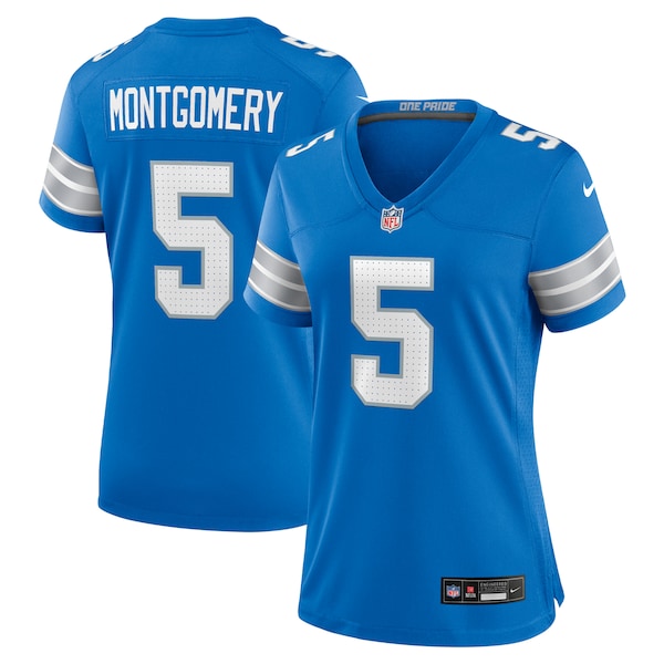 David Montgomery Detroit Lions Nike Women's Team Game Jersey - Blue