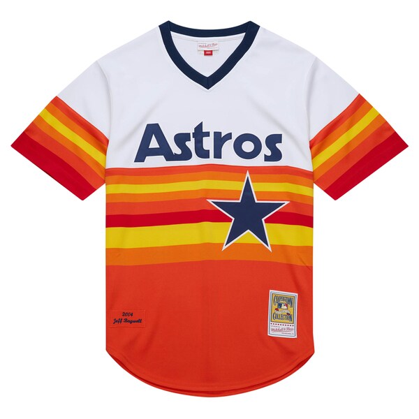 Jeff Bagwell Houston Astros 2004 Cooperstown Collection Authentic Throwback Jersey - White - Image 6
