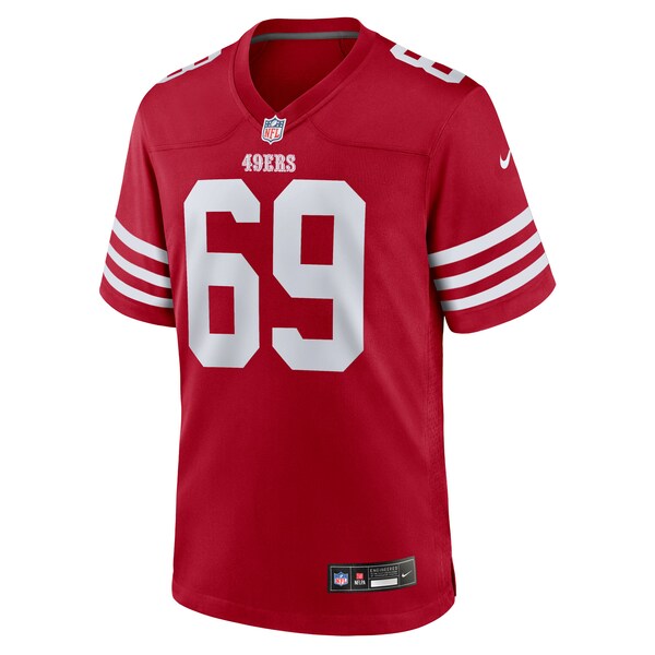 Zack Johnson San Francisco 49ers Nike Team Game Jersey - Scarlet - Image 2
