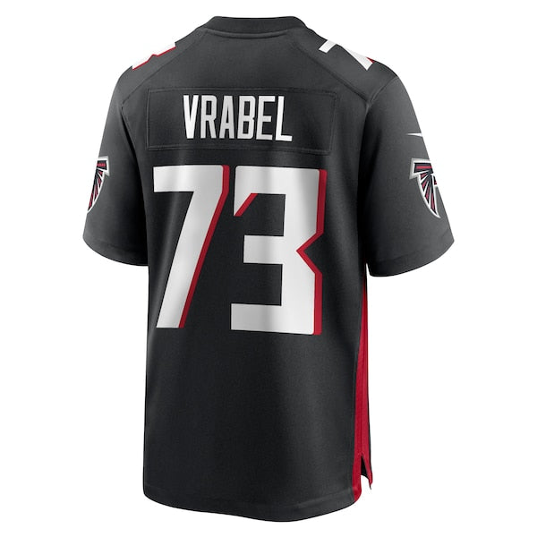 Tyler Vrabel Atlanta Falcons Nike Player Game Jersey - Black - Image 3