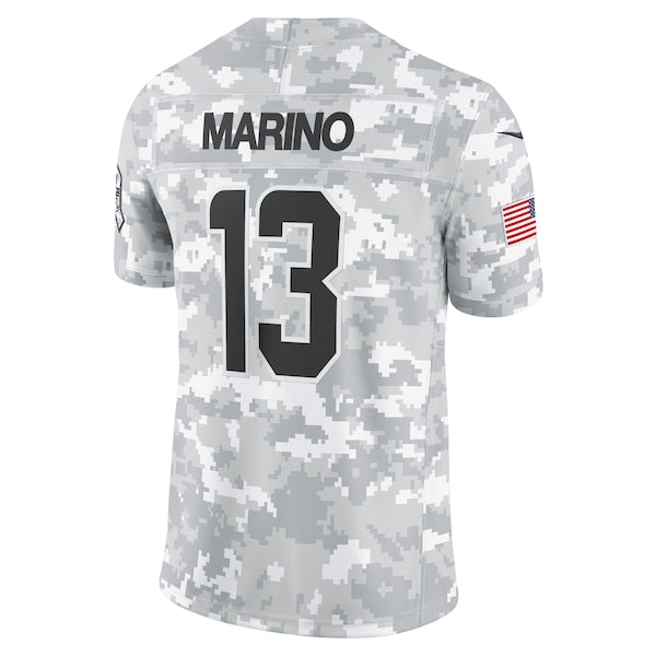 Dan Marino Miami Dolphins Nike 2024 Salute to Service Retired Player Limited Jersey - Arctic Camo - Image 3