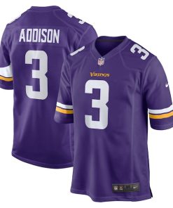 Jordan Addison Minnesota Vikings Nike 2023 NFL Draft First Round Pick Game Jersey - Purple