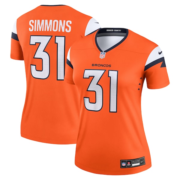 Justin Simmons Denver Broncos Nike Women's Legend Jersey - Orange