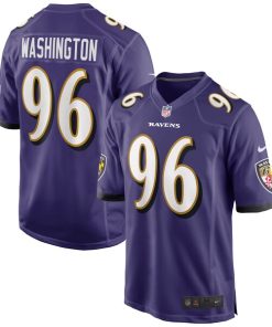 Broderick Washington Baltimore Ravens Nike Game Player Jersey - Purple
