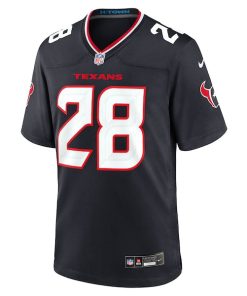Alternative view of Joe Mixon Houston Texans Nike Game Jersey - Navy