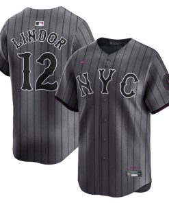 Francisco Lindor New York Mets Nike City Connect Limited Jersey - Gray