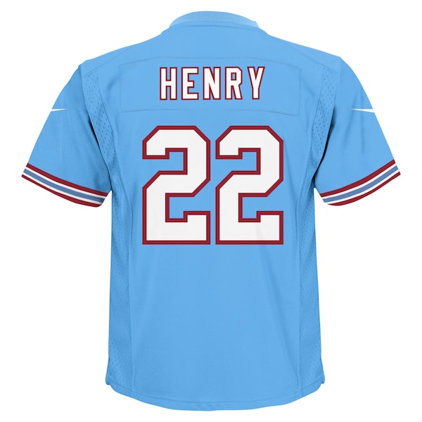 Derrick Henry Tennessee Titans Nike Preschool Oilers Throwback Alternate Game Jersey - Light Blue - Image 3