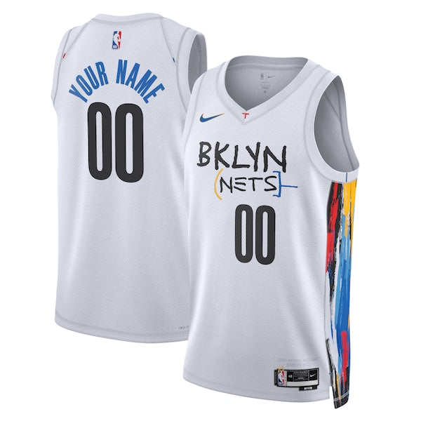Brooklyn Nets Nike Unisex 2022/23 Swingman Custom Jersey - City Edition - White