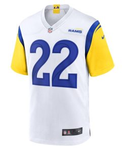 Alternative view of Blake Corum Los Angeles Rams Nike Game Jersey -  White