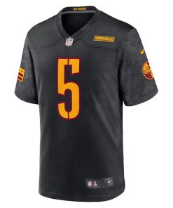 Alternative view of Tress Way Washington Commanders Nike Alternate Game Player Jersey - Black