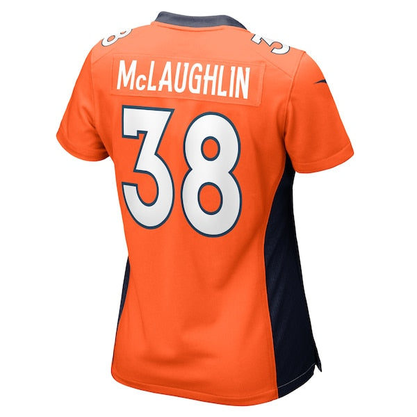 Jaleel McLaughlin Denver Broncos Nike Women's Game Jersey - Orange - Image 3
