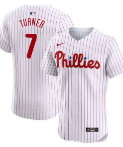Trea Turner Philadelphia Phillies Nike Home Elite Jersey - White