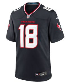 Alternative view of Graham Mertz Houston Texans Nike Team Game Jersey -  Navy