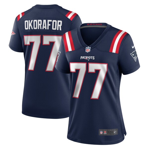 Chukwuma Okorafor New England Patriots Nike Women's Game Jersey - Navy - Image 2