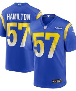 Ty Hamilton Los Angeles Rams Nike Team Game Jersey -  Royal