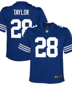 Alternative view of Jonathan Taylor Indianapolis Colts Nike Youth Game Jersey - Royal/Blue