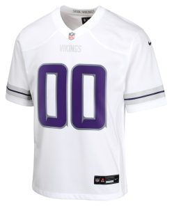 Alternative view of Minnesota Vikings Nike Youth Alternate Custom Game Jersey - White