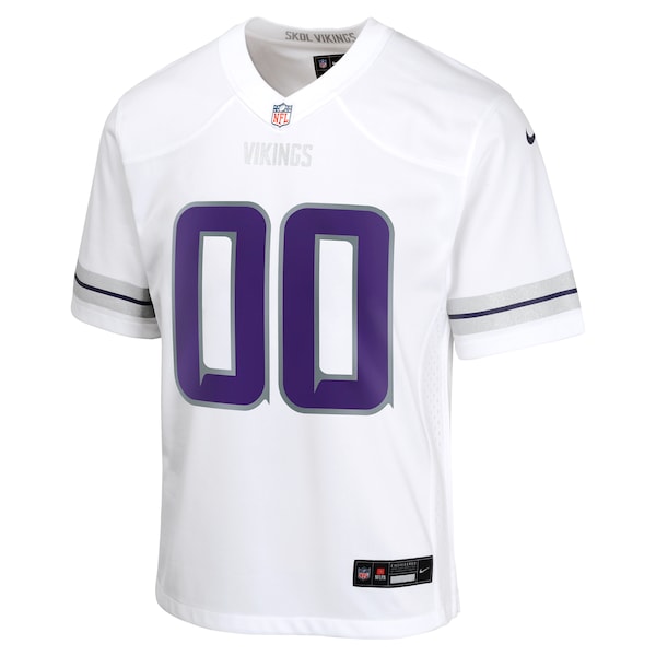 Minnesota Vikings Nike Youth Alternate Custom Game Jersey - White - Image 2