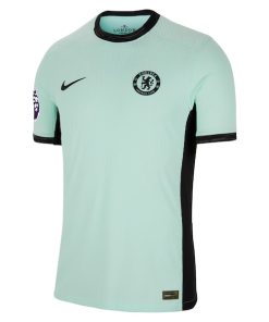 Alternative view of Christopher Nkunku Chelsea Nike 2023/24 Third Match Authentic Player Jersey - Mint
