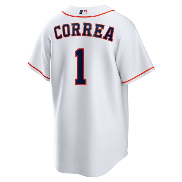Carlos Correa Houston Astros Nike Home Replica Jersey - White - Image 3